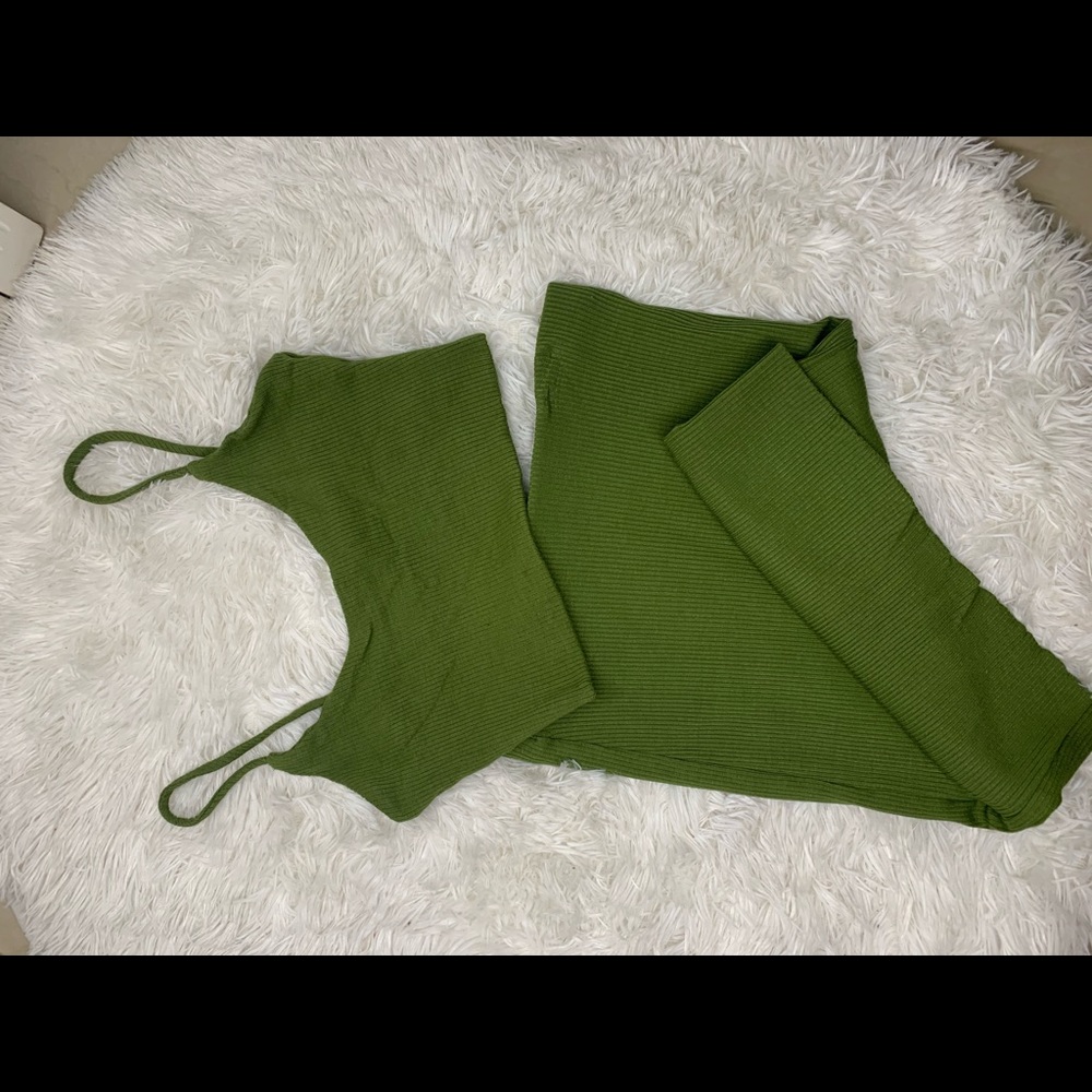 Olive Green 2 piece set